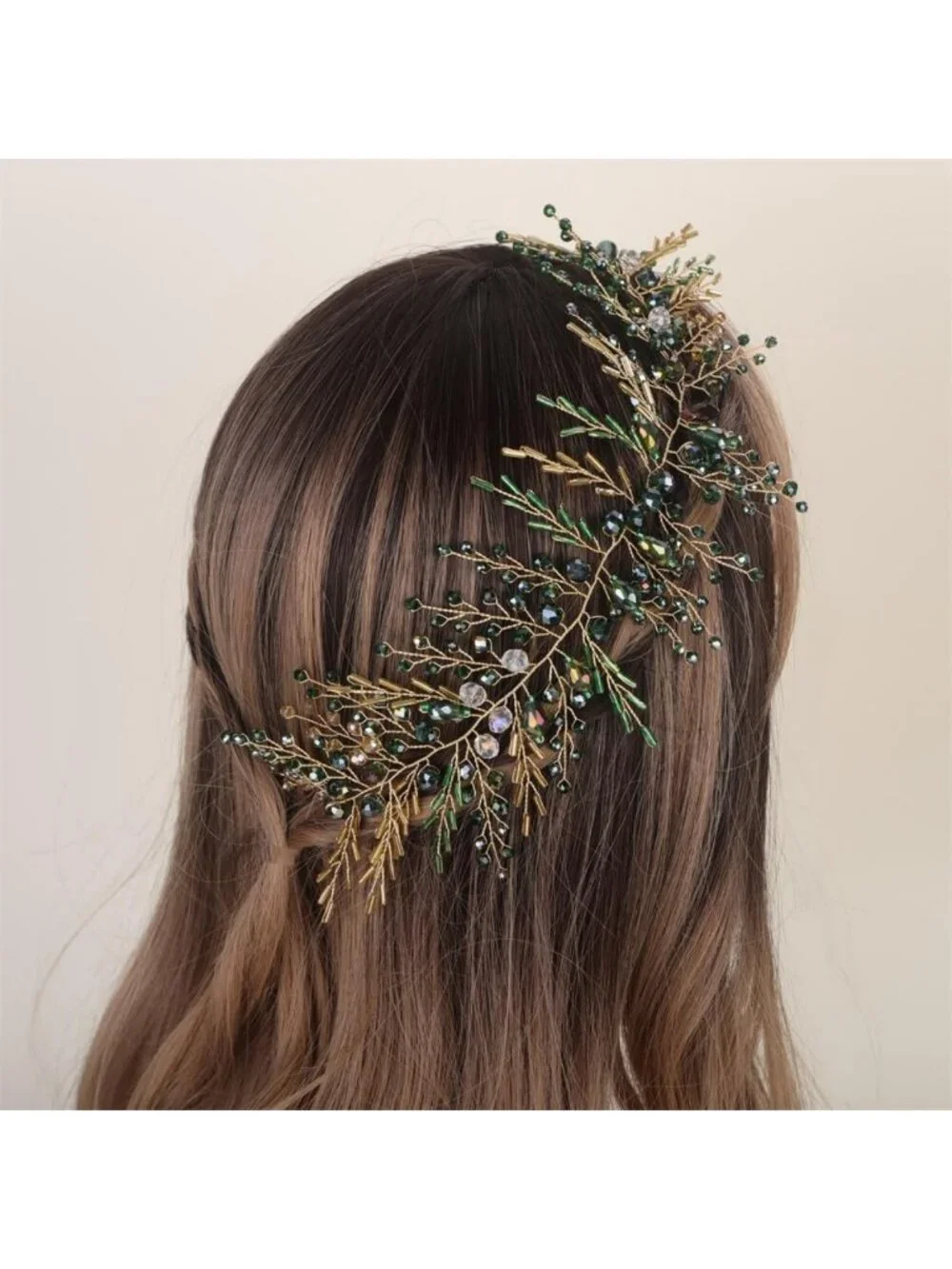 Elegant Crystal Hairband | Beaded Long Hair Vine for Weddings, Prom & Festivals